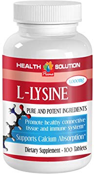 L-lysine Organic - L-LYSINE 1000MG - for Energy Production (1 Bottle)