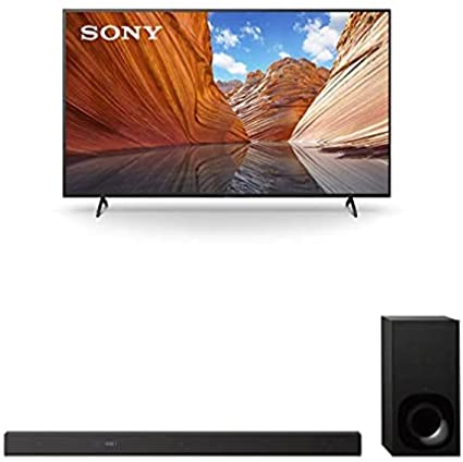 Sony X80J 75 Inch TV: 4K Ultra HD LED Smart Google TV w/Dolby Vision HDR & Alexa Compatibility KD75X80J- 2021 Model   Sony Z9F 3.1ch Sound bar w/Dolby Atmos & Wireless Subwoofer (HT-Z9F)