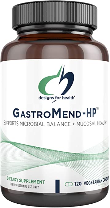 Designs for Health GastroMend HP - Gut Support with Mastic Gum   DGL (120 Capsules)
