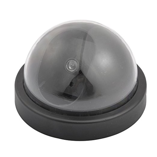 Plastic Dome Shaped Battery Powered Fake Dummy Security Camera