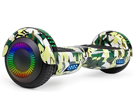 SISIGAD Hoverboard Self Balancing Scooter 6.5" Two-Wheel Self Balancing Hoverboard with Bluetooth Speaker and LED Lights Electric Scooter for Adult Kids Gift UL 2272 Certified