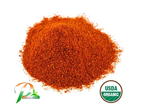 Pride Of India - Organic Red Chilli Pepper Ground (Powder, Extra Fine), Half Pound