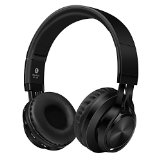 Venstone Bluetooth 40 Wireless Headphones Headsets with Build in Microphone and Volume Control Noise Cancelling with Audio Cable for Most Cellphones Iphone Laptop Bluetooth Devices Black