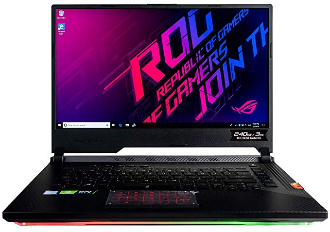 CUK ASUS ROG Strix Scar III G531GW Gaming Laptop (Intel i9-9880H, 64GB RAM, 2TB NVMe SSD   2TB HDD, NVIDIA GeForce RTX 2070 8GB, 15.6" Full HD 240Hz 3ms, Windows 10 Pro) Gamer Notebook Computer