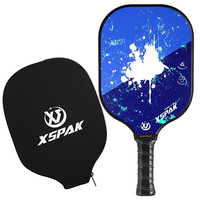 XS XSPAK Graphite Pickleball Paddle Set, Lightweight Graphite Honeycomb Composite Core Paddles Sets of 2, USAPA Approved
