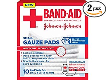 BAND-AID First Aid Gauze Pads, 2 in x 2 in, 25 ea ( Pack of 2 )