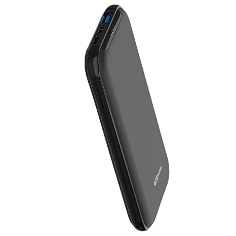 Portronics Smart Power 10K POR-1011, 10000mAh Power Bank with 18W Fast Charging Type-C PD (Input & Output), QC3.0 Output, Textured Housing, LED Indicator, for All Android and iOS Devices (Black)