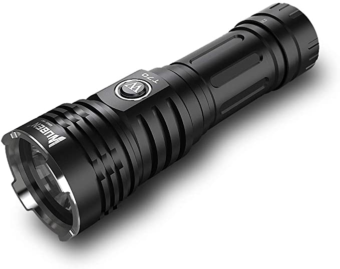 WUBEN T70 4200 Lumens Cree XHP70.2 LED Rechargeable LED 26650 High Performance Flashlight for Outdoor and Camping Activities with Battery and SKYBEN USB Light(Black)