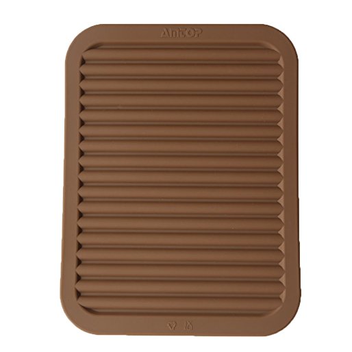 9" x 12" Silicone Pot Holder, Trivet Mat, Baking Gadget Kitchen Table Mat, Silicone Drying Mat, Draining Board - Waterproof, Heat Insulation, Non-Slip,Trivet, Tableware Pad Coasters (Coffee)