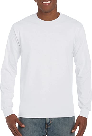 Gildan Mens Ultra Cotton Jersey Long Sleeve Tee Shirt