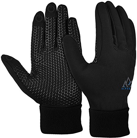 AlpxGear Touchscreen Winter Gloves for Men and Women Comes with Snow Fleece Hat