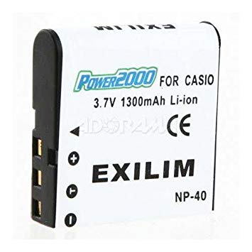 Power 2000 ACD-235 Replacement for Casio NP-40 Li-Ion Battery