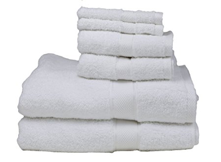 Hotel Sheets Direct 600 GSM 100% Cotton 6 Piece Towel Set