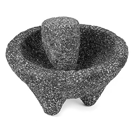 IMUSA Lava Rock Molcajete - Mexican Mortar and Pestle (Made in Mexico of Volcanic Stone) MEXI-2008