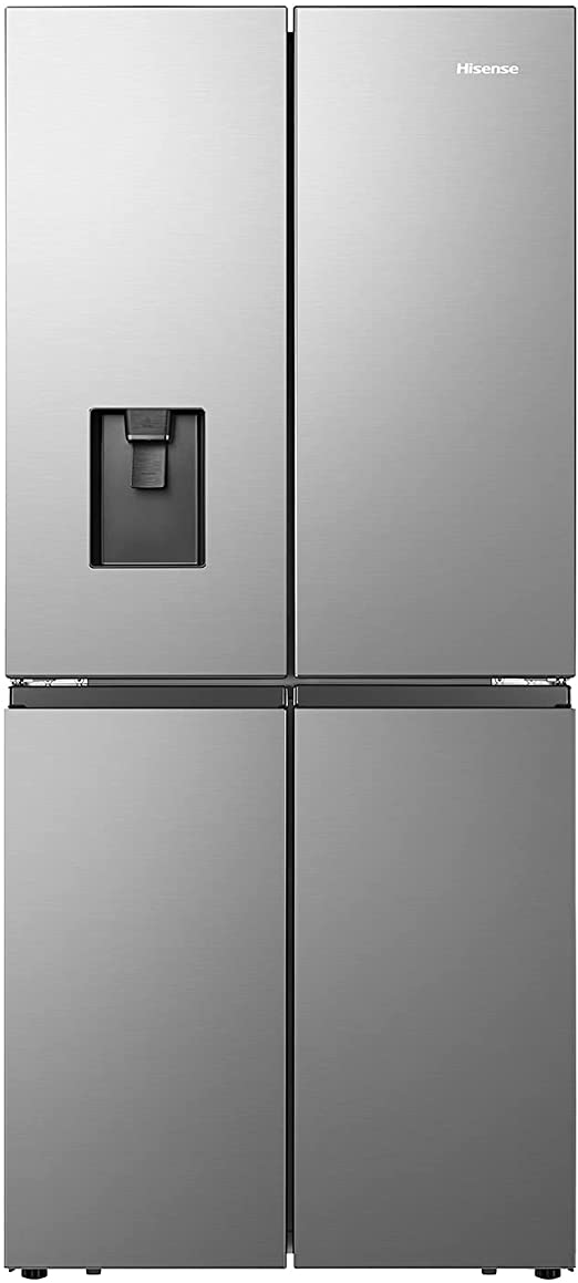 Hisense RQ560N4WCF Freestanding American Fridge Freezer Cross Door, No Frost, 454 liters, Stainless Steel - F Rated, Noise level: 41 decibels