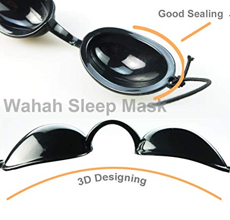 Wahah Dry Eyes Relief Eyeshade Goggles for Sleeping Well, Block Air Leak into Eyes, Relief Dry Eyes, Eyeshade for Men and Women