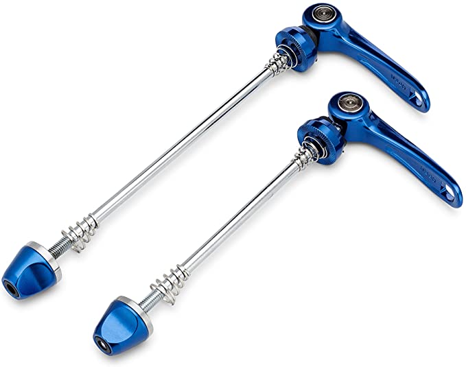 BW USA Quick Release Bicycle Skewer Set - Front and Rear Road Bike QR Axle Skewer Set – Multiple Color Options