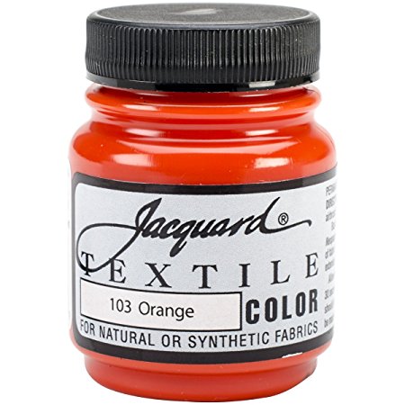 Jacquard Products Textile Color Fabric Paint, 2.25-Ounce, Orange