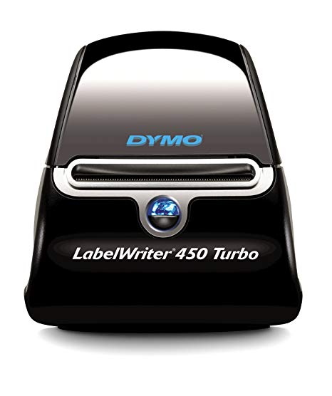 Dymo LabelWriter 450 Turbo Label Maker, Black/Silver