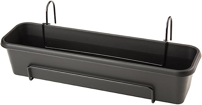 Stewart 4060005 40 cm Balcony Trough Set - Black