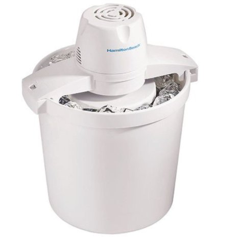 Hamilton Beach 68330N 4-Quart Automatic Ice-Cream Maker,Cream