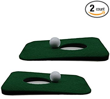 Upstreet Putting Green Indoor Golf Mat for Practice - Includes Two Indoor Putt Mats and Two Training Balls