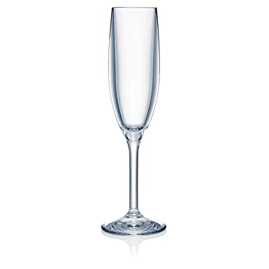Strahl 40250 Design Contemporary 5.5-oz Champagne Flute, Set of 4, Clear