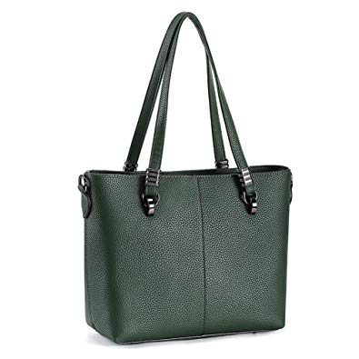 Tote Handbags,Joy&magiC Women Top Handle Satchel Handbags Lady Shoulder Bag PU Leather Purse Tote Bag Black