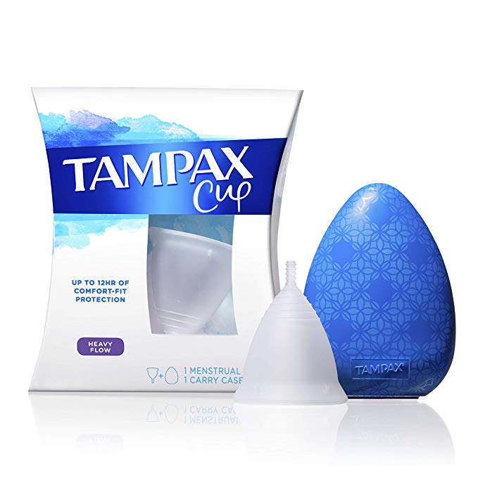 Tampax Heavy Flow Menstrual Cup Up to 12 Hours of Comfort-fit Protection with Liners