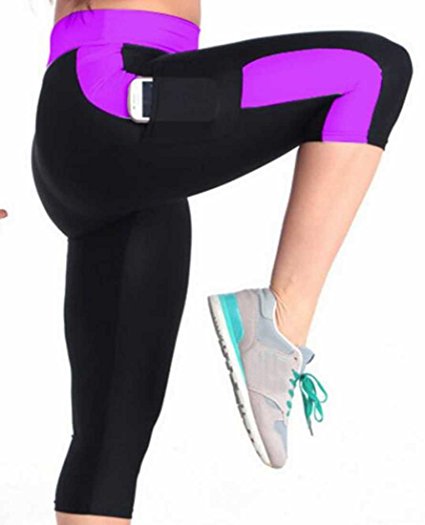 LTYY womens Elastic hip movement leggings with side pockets