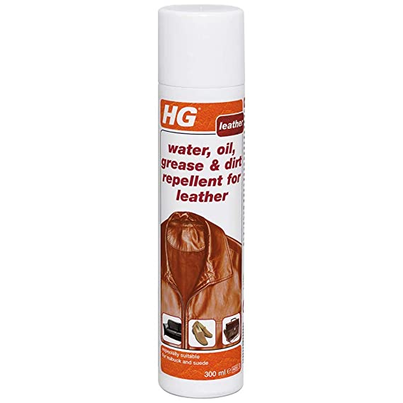 HG Water Oil Grease Dirt Repellent for Leather 300 ml - is an Effective Leather Protector Spray which Protects All Types of Leather