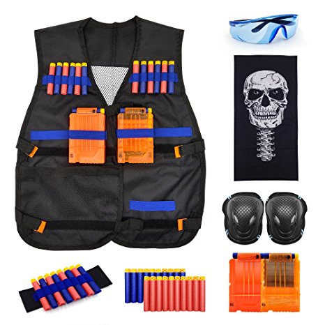 BESTHING Tactical Vest Kit For Nerf Gun N-strike Elite Series