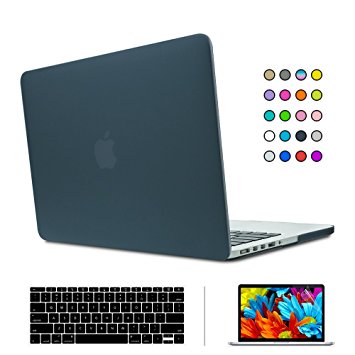 SUNKY MacBook Newest Pro 15 Case, Soft-Touch Series Plastic Hard Case Cover   Keyboard Skin   HD Screen Protector for Macbook Pro 15-inch 15" 2016 Release with Touch Bar and Touch ID - Black