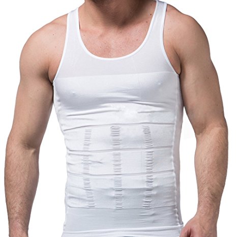Tirain Men Compression Top Underwear Body Shaper Tank Vest Shapewear