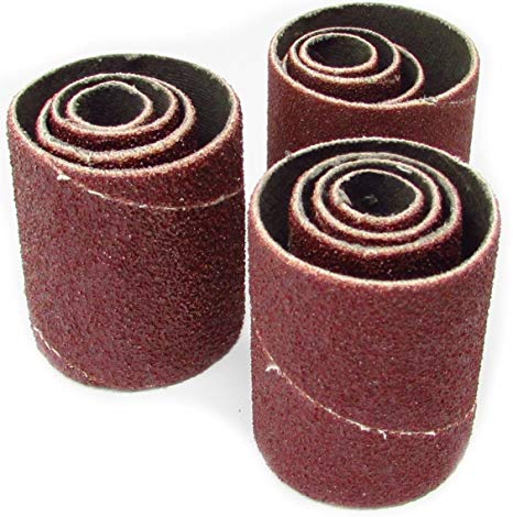 2 inch Long Spindle Sanding Sleeves [Assorted Grit ] - Pack of 12