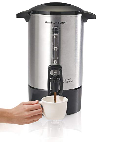 Hamilton Beach 40519 Coffee Urn 45 Cups Silver