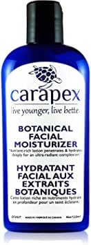 Hydrating Face Cream, Carapex Botanical Facial Moisturizer, Unscented for Sensitive, Dry, Combination or Oily Skin, with Hyaluronic Acid, Vitamin E, Anti Aging with Shea Butter, Aloe Vera (Single)