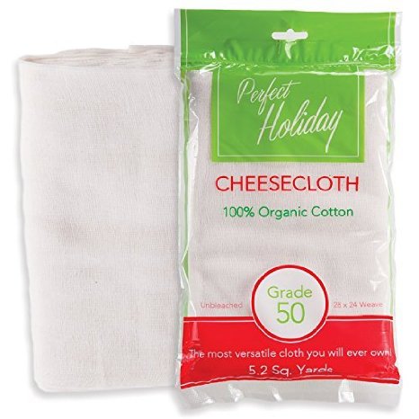 Perfect Holiday Food Grade Cheesecloth Bag 100 Natural and Unbleached Cotton 468 Square Feet 52 Square Yards White