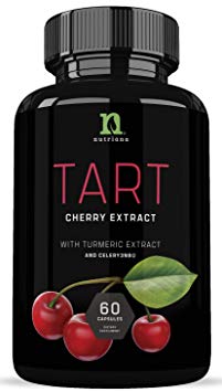 Tart Cherry Capsules with Celery Seed and Turmeric | Tart Cherry Extract 2500 mg | Uric Acid Cleanse Support, Joint Comfort and Muscle Recovery| Benefits of Tart Cherry Juice Concentrate - 60 Capsules