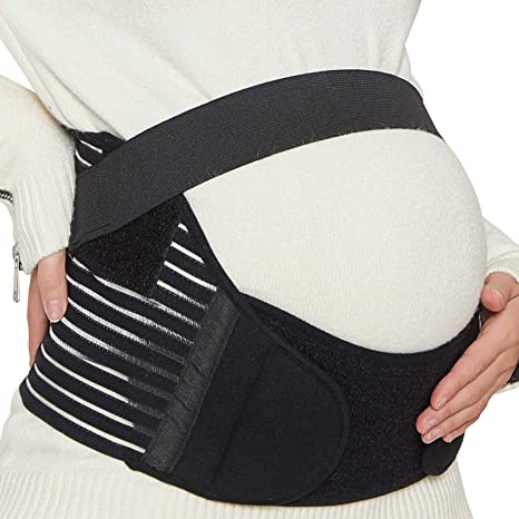 Maternity Belt - NEOtech Care Brand - Pregnancy Support - Waist/Back/Abdomen Band, Belly Brace - Black Color - Size L