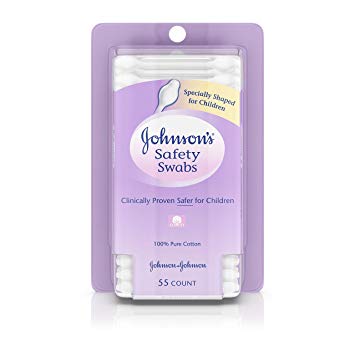 Johnson's Baby Safety Swabs 55 ea Pack of 4