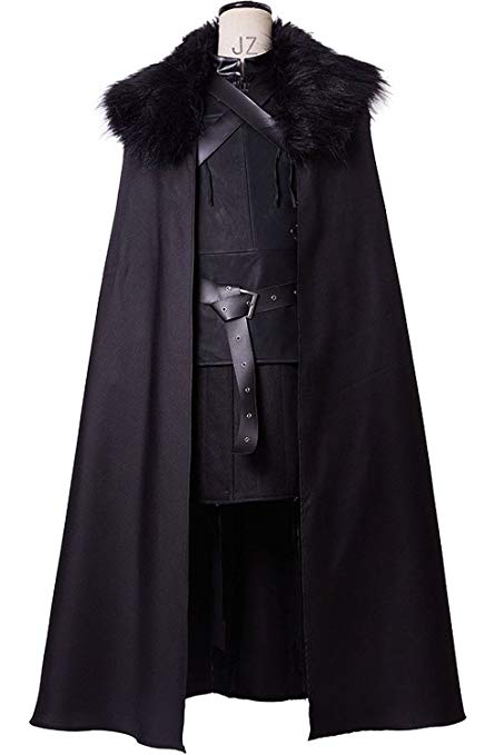 Sidnor GoT Game of Thrones Night's Watch Jon Snow Cosplay Costume Outfit Suit Dress