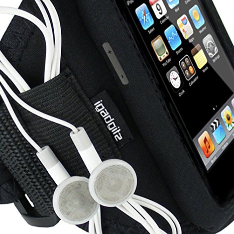 iGadgitz Water Resistant Neoprene Sports Gym Jogging Armband for iPod Touch 1st, 2nd, 3rd & New 4th Generation 8gb, 16gb, 32gb & 64gb
