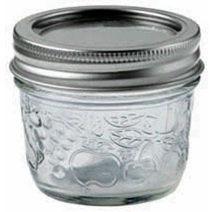 Bernardin 20125 125ml Regular Mouth Mason Jar, Clear - Pack of 12