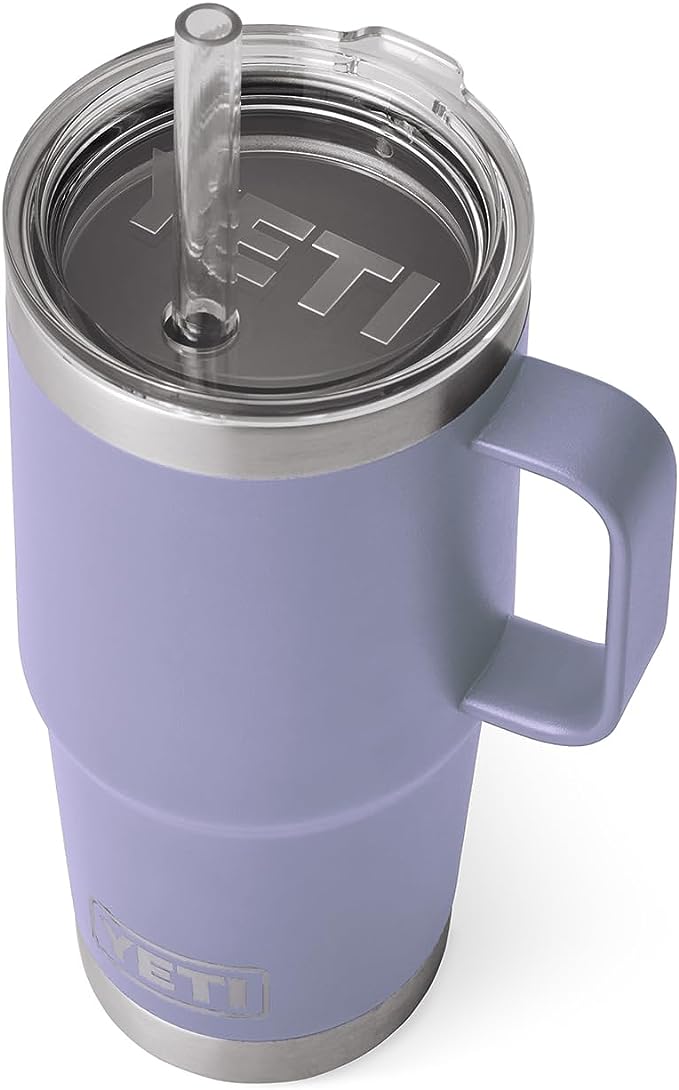 YETI Rambler 25 oz Straw Mug, Vacuum Insulated, Stainless Steel, Cosmic Lilac