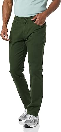 Amazon Essentials Men's Athletic-Fit 5-Pocket Stretch Twill Pant (Available in Big & Tall)