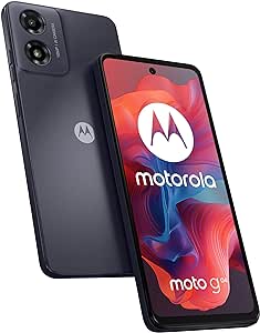 Motorola moto g04 (Display 6.56" HD  90 Hz, 16MP, 5000 mAh ricarica 15W, 4/64GB, Dual SIM, IP52, Android 14, Cover Inclusa), Concord Black