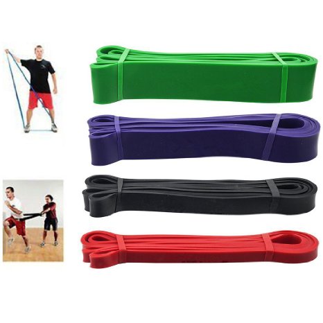 Exercise Bands - Assisted Pull-up Band - Resistance and Stretch Band  Powerlifting Bands  Top Rated and Most Durable Pull-up Assist Bands Single Band - 6 Levels to Choose From  Mix and Match As Needed  Perfect for Pull-ups Chin Ups Muscle Ups Ring Dips Home Gym Crossfit Power Lifting Physical Therapy and All Serious Fitness Programs