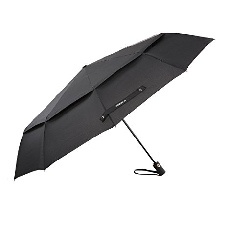 TOMSHOO 50 Inch Large Windproof Golf Umbrella Auto Open Close Compact Double Canopy Folding Travel Portable Umbrella with 10 Ribs