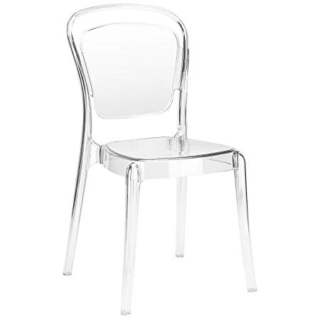 Poly and Bark Lucent Dining Side Chair, Clear